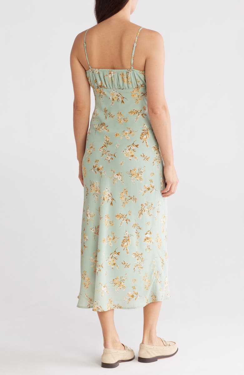 Blu Pepper Floral Tie Empire Waist Maxi Slipdress | Nordstromrack
