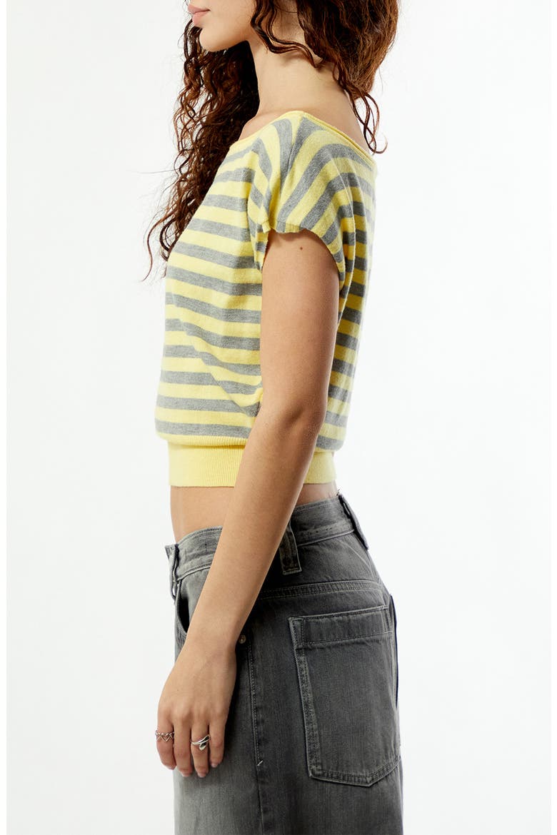 Eva Knit Top, Alternate, color, YELLOW STRIPE
