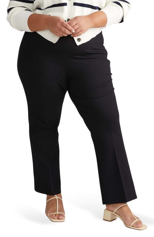 Universal Standard Prestige Flare Ponte Pants In Black