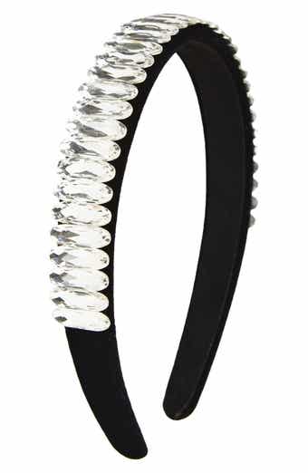 Crystal Embellished Padded Velvet Headband