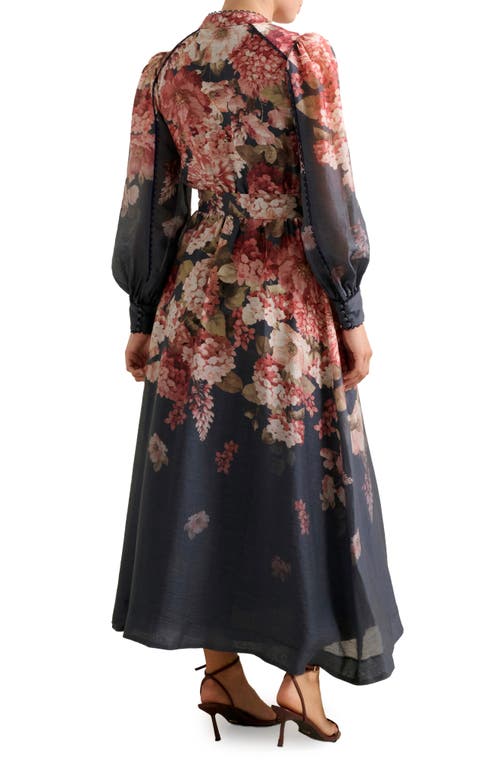 Ever New Peyton Belted Long Sleeve Button Front Maxi Dress In Black