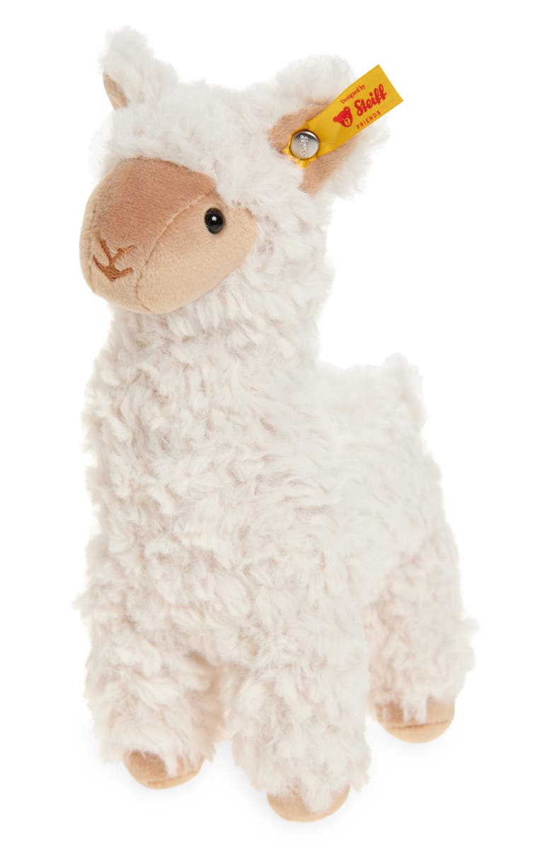 Steiff Leandro Llama Stuffed Animal, Main, color, White
