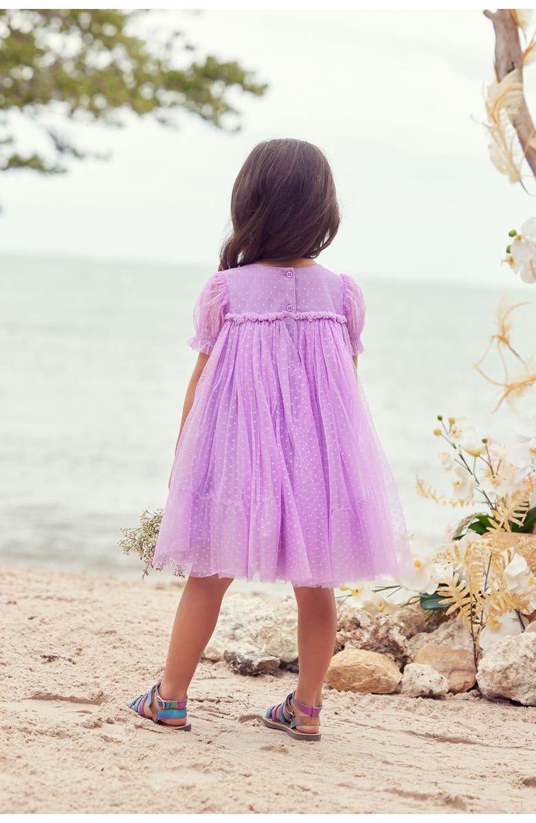 NEXT Kids' Dot Mesh Party Dress, Alternate, color, 