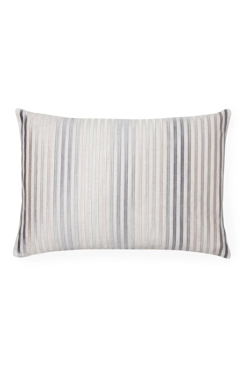 Lineare Accent Pillow, Main, color, WHITE/ SILVER