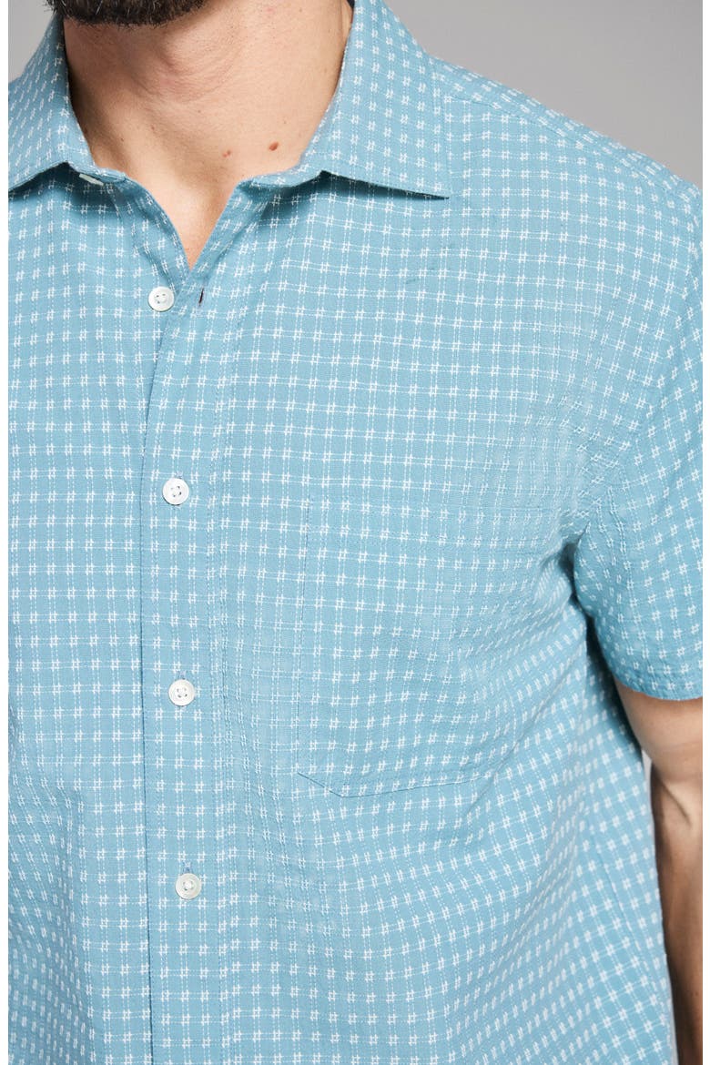 Check Dobby Treme Relaxed Fit Button-Up Shirt, Alternate, color, STEEL BLUE/ TINTED WHITE
