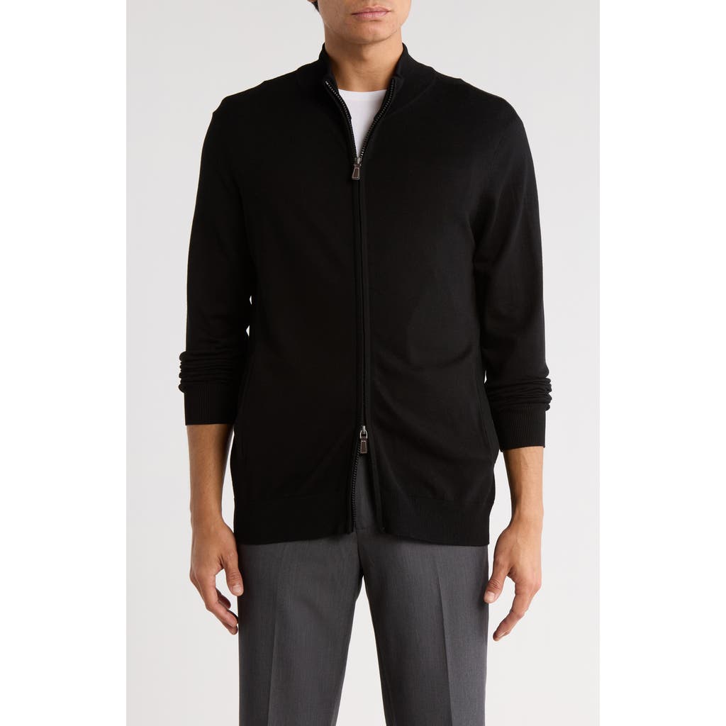 Tom Baine Full Zip Sweater In Multi