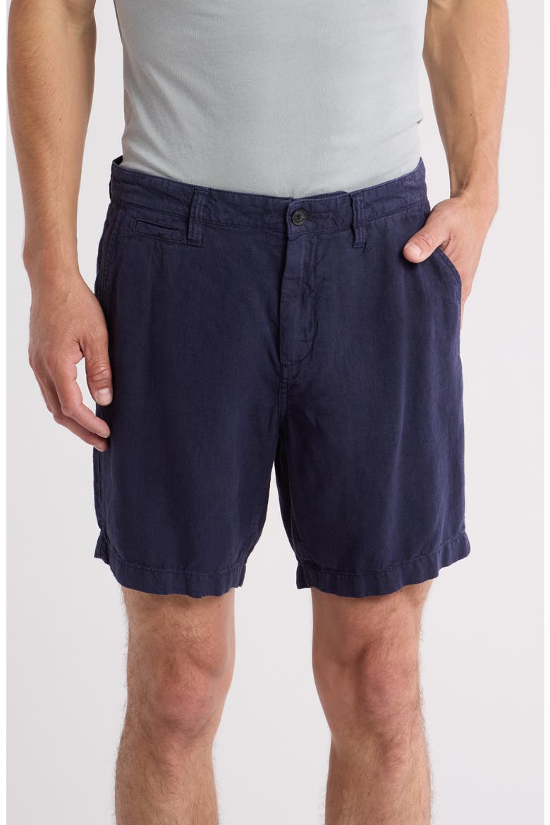Johnny Flat Front Shorts, Main, color, NAVY