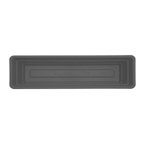 Bloem 24 Inch Dura Cotta Window Box Planter, Charcoal In Gray