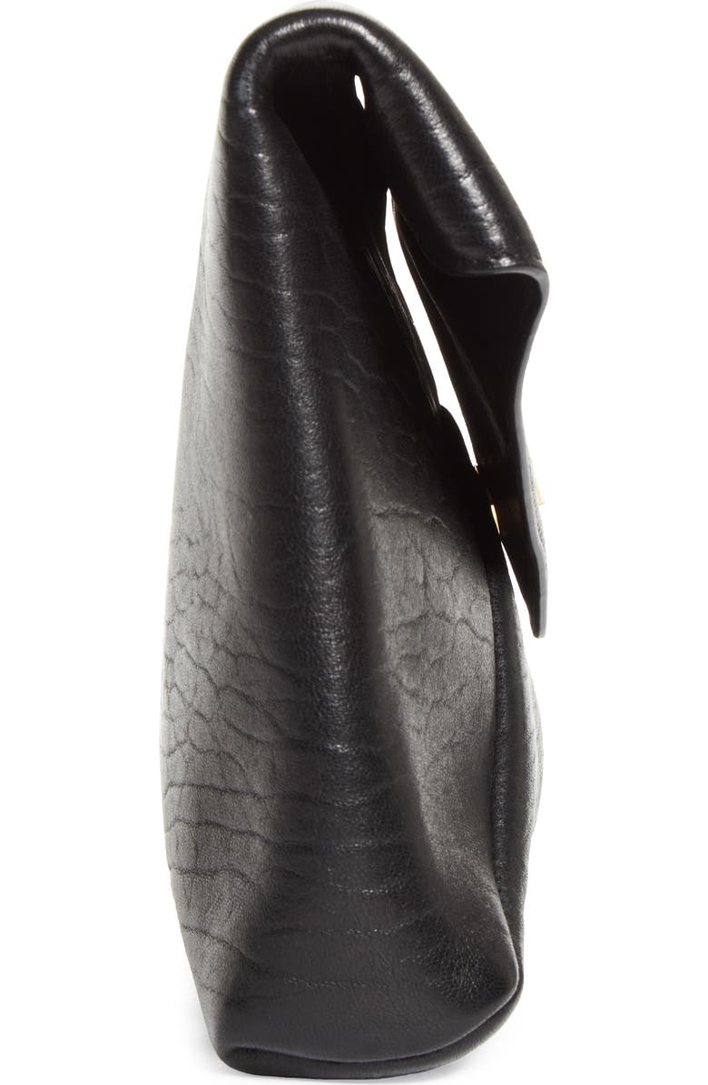 Saint Laurent Large Cassandre Leather Envelope Clutch, Alternate, color,