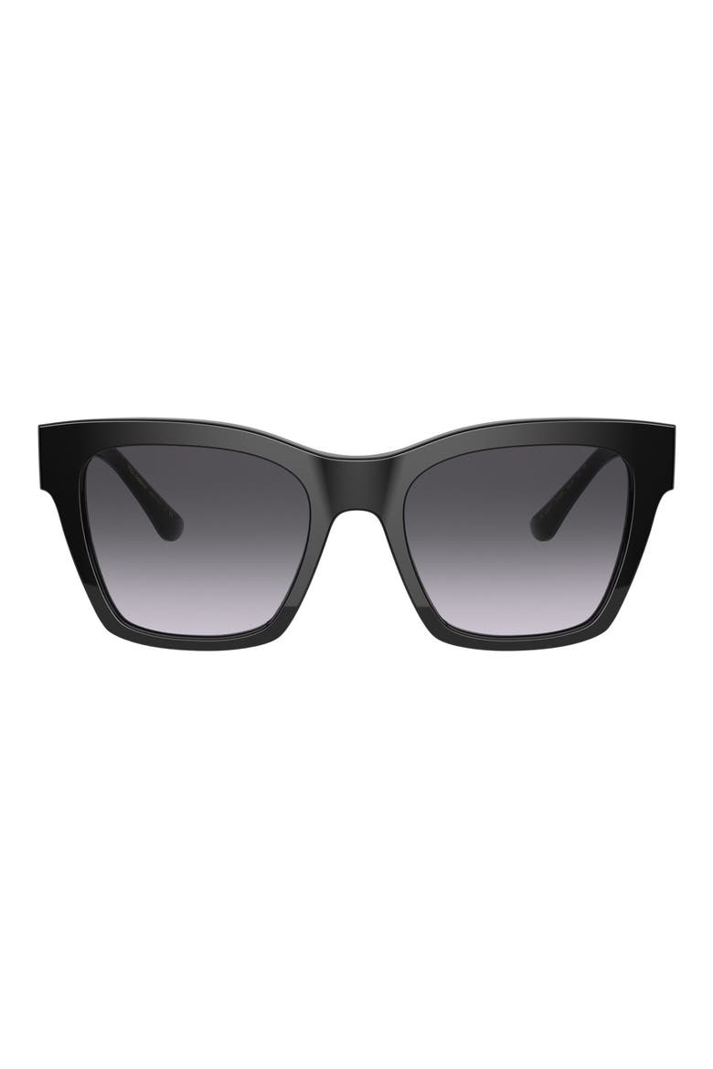 53mm Square Sunglasses, Main, color, BLACK/ LIGHT GREY GR BLACK