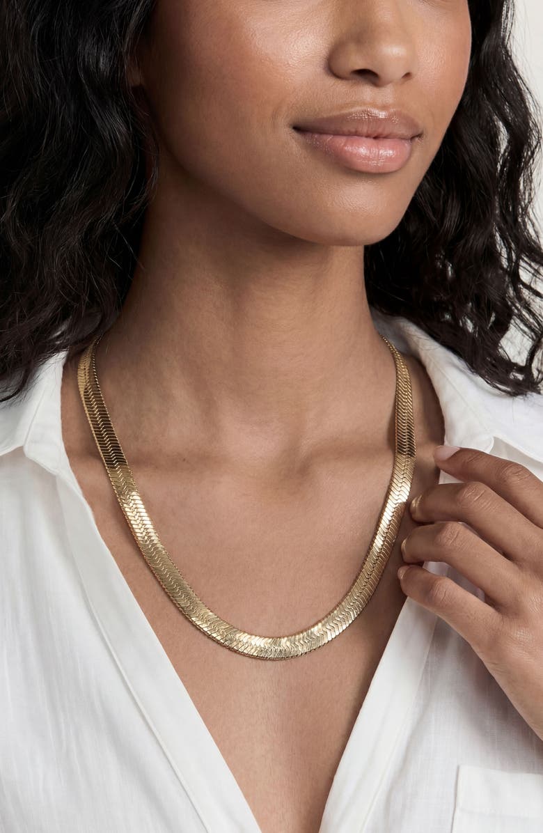 Ettika Snake Chain Necklace, Alternate, color, Gold