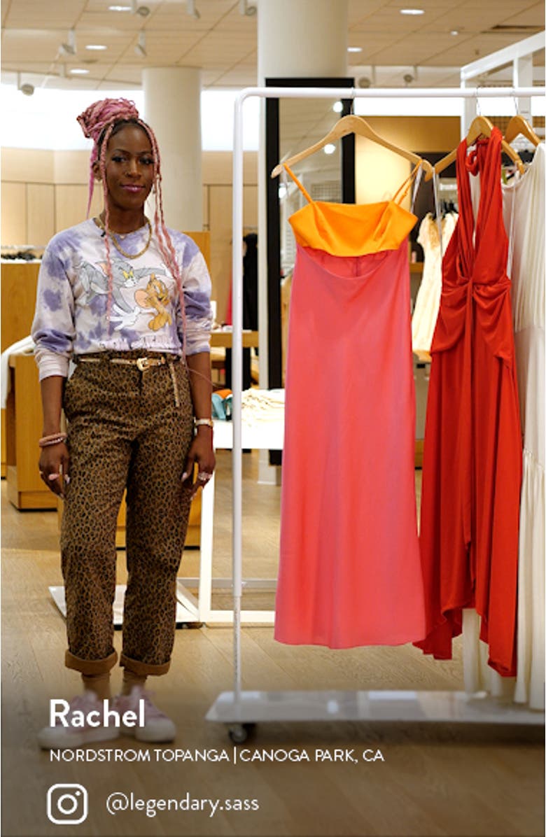 Colorblock Cutout Maxi Dress, sales video thumbnail