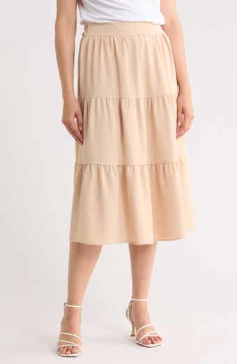 Tiered Midi Skirt