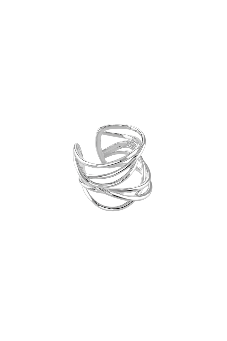 Full Element Ear Cuff, Main, color, Sterling Silver