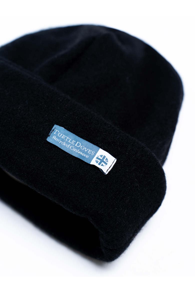 Beanie And Glove Cashmere Bundle, Alternate, color, Black