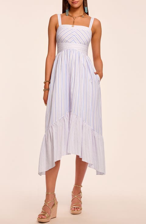 Nadia Sleeveless Asymmetric Sundress