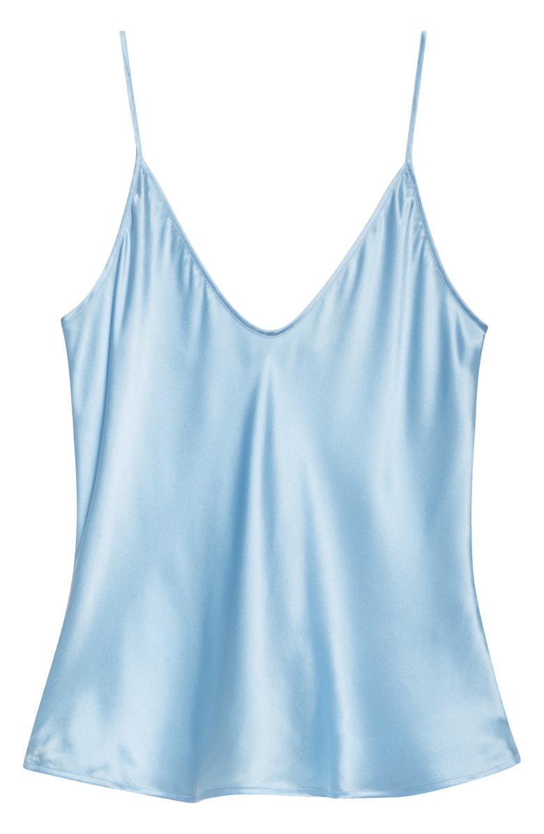 L'AGENCE Lexi Silk Camisole, Alternate, color, Sky Blue