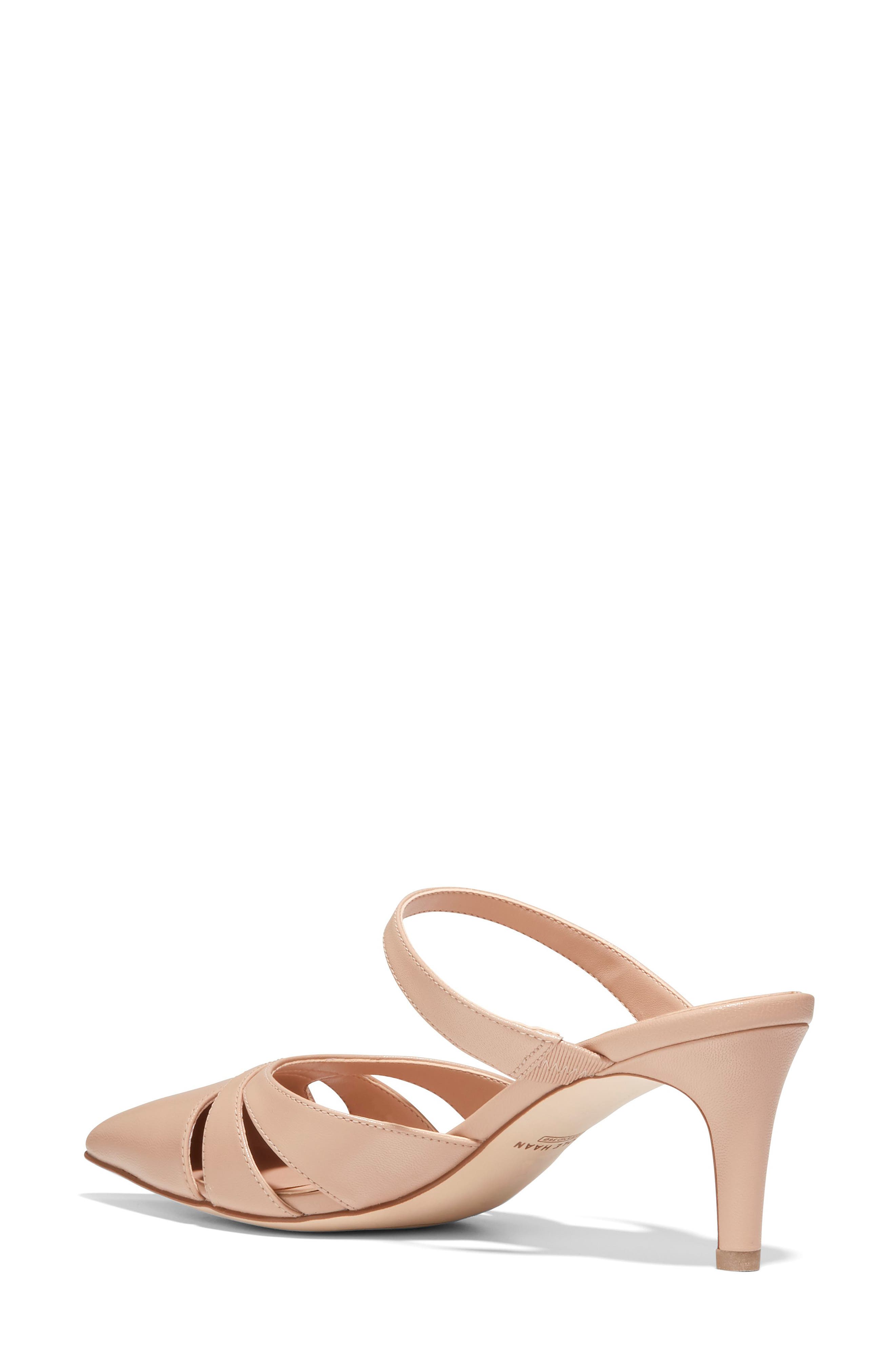 Vandam Pointed Toe Slide Sandal, Alternate, color, BRUSH LEATHER