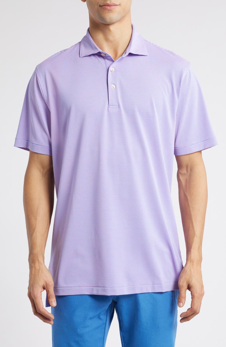Peter Millar Candor Stripe Mesh Performance Polo, Main, color, 