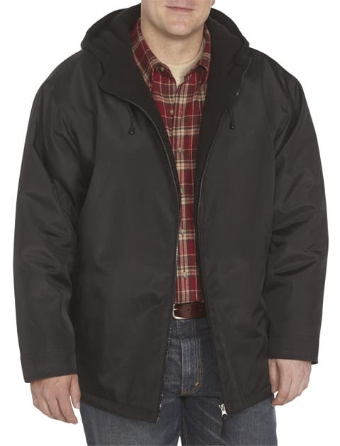 Big & Tall Quilt-Lined Hooded Jacket
