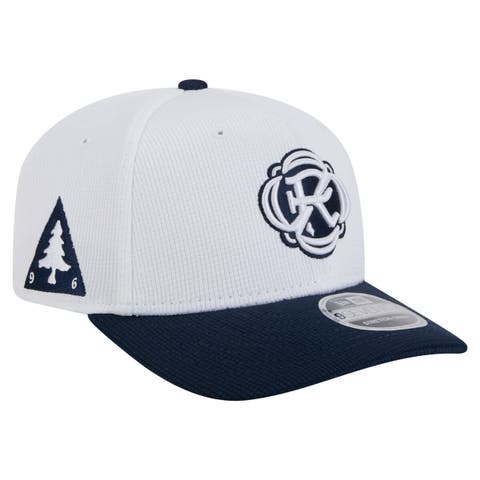 Men's New Era  White/Navy New England Revolution 2025 Jersey Hook 9SEVENTY Stretch-Snap Hat