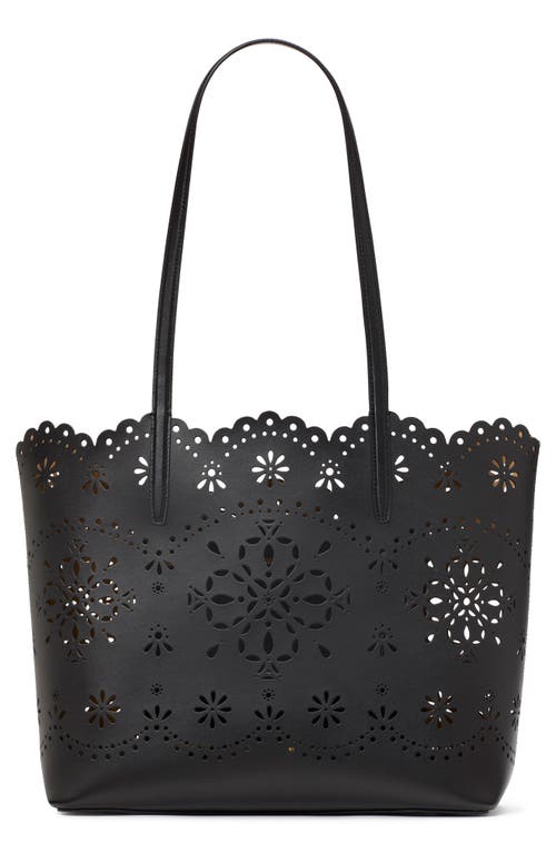 Kate Spade New York Do It All Spade Floral Perforated Leather Tote