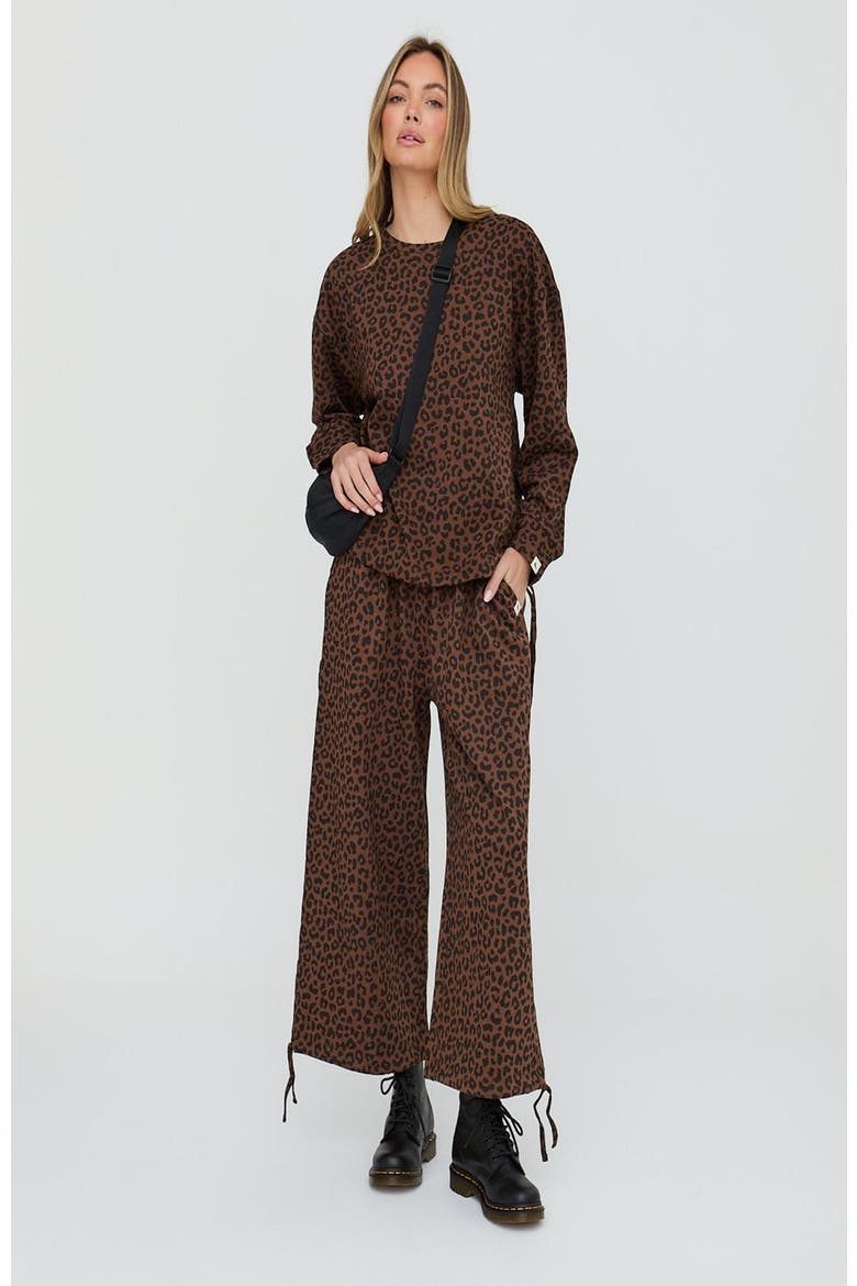 Organic Cotton Nel Sweatshirt, Alternate, color, Brown