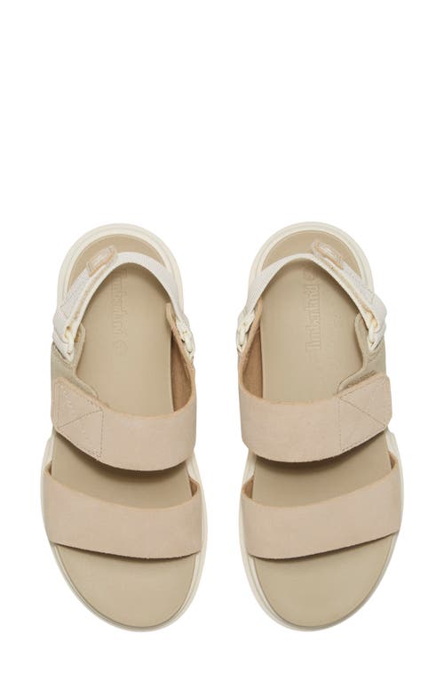 Timberland Greyfield 2 Sandal In Light Beige Suede