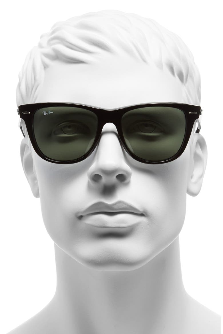 Classic Wayfarer 54mm Sunglasses, Alternate, color, BLACK/ GREEN