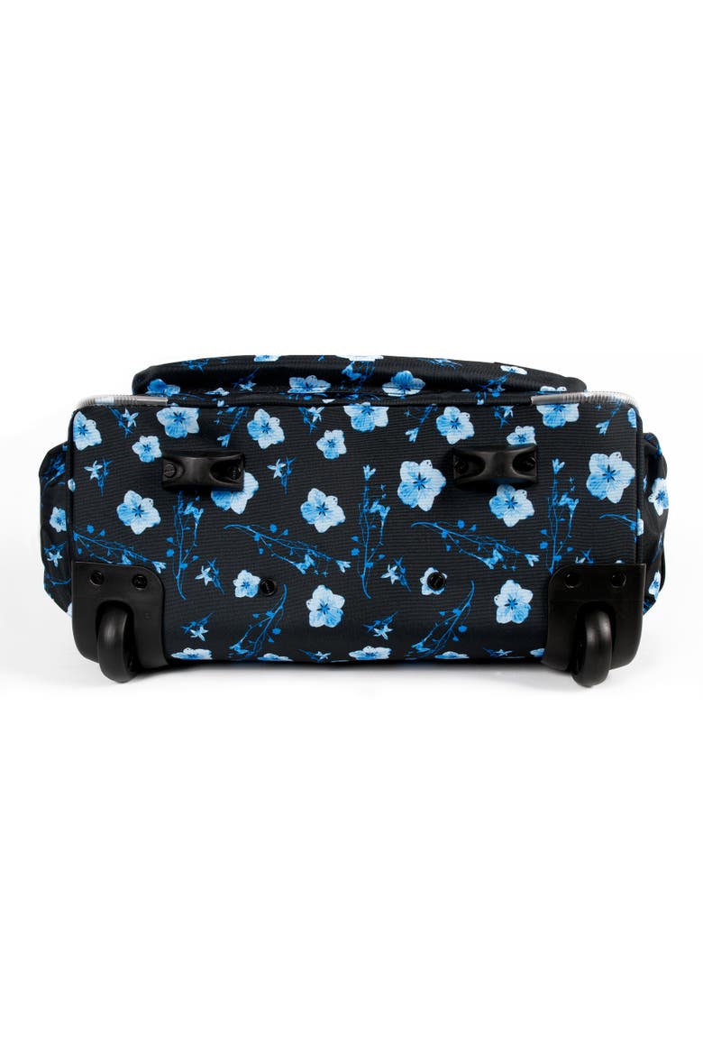 Donna Rolling Carry-on Tote with Laptop Sleeve for Travel and Work, Alternate, color, NIGHT BLOOMING