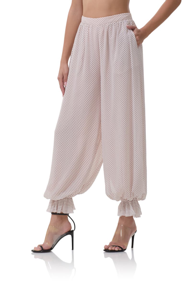 James Pin Dot Pants, Alternate, color, MAUVE PIN DOT