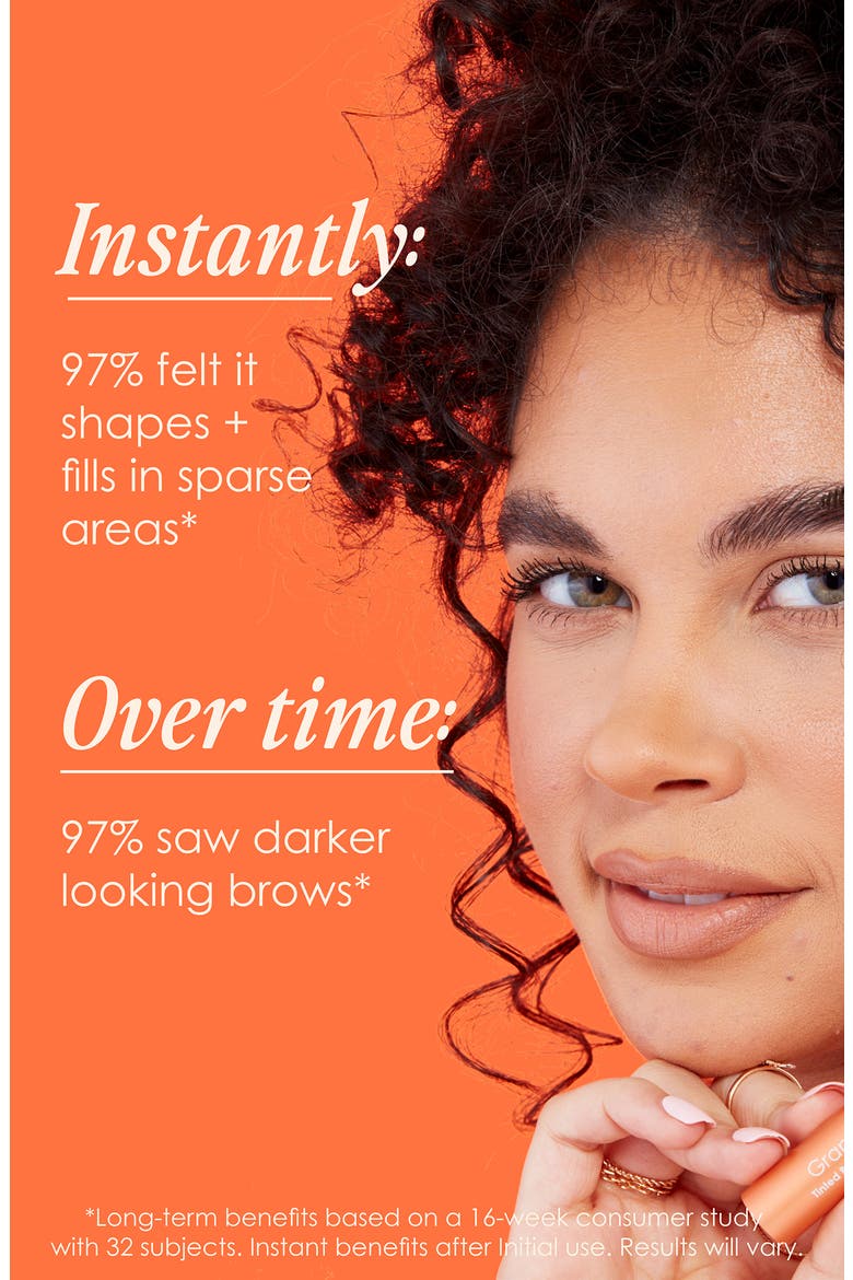 GrandeBROW 2-in-1 Tinted Brow Gel + Brow Enhancing Serum, Alternate, color, LIGHT