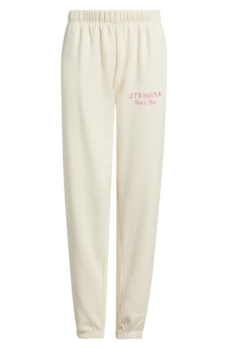 HAPPY CAMP3R Heart to Heart Embroidered Joggers, Alternate, color, Cream