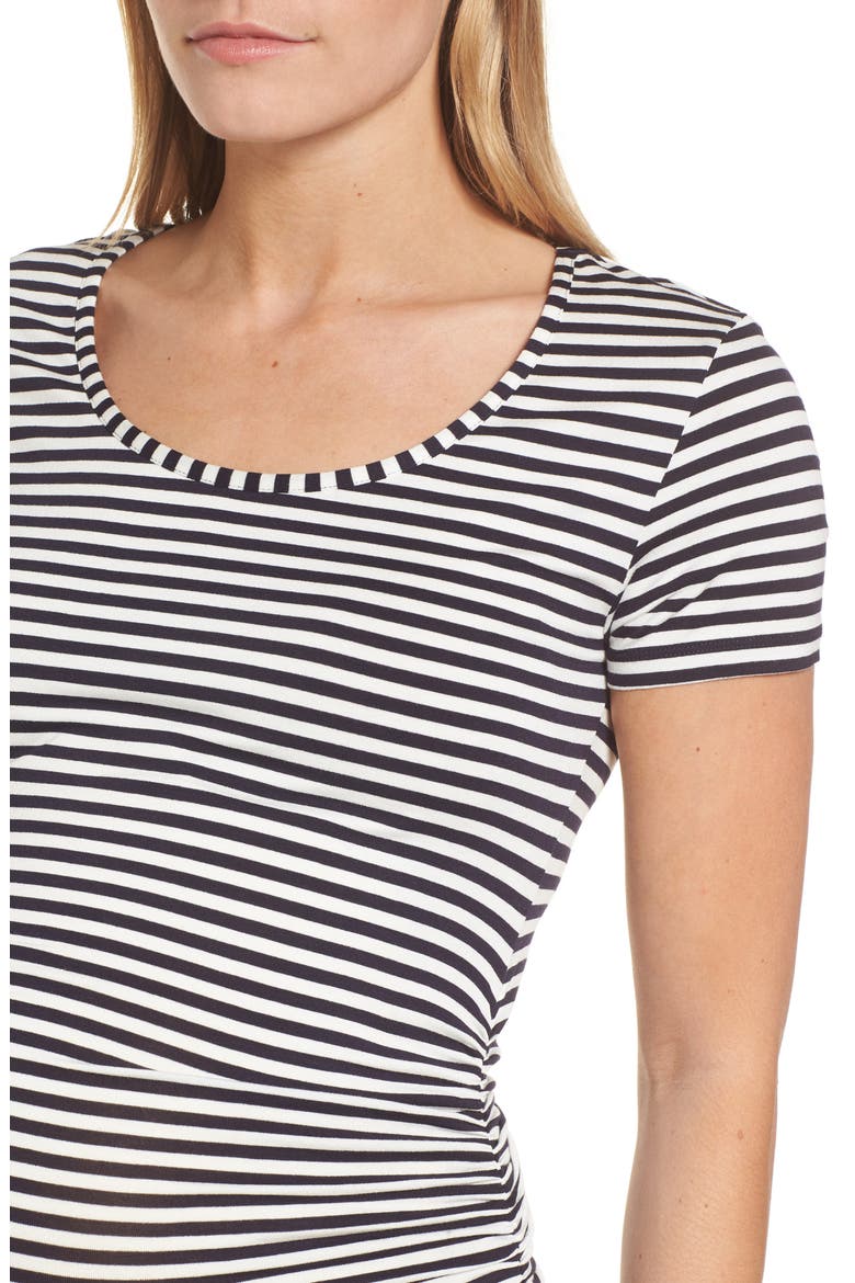 Jenna Maternity Top, Alternate, color, NAVY/OFF WHITE
