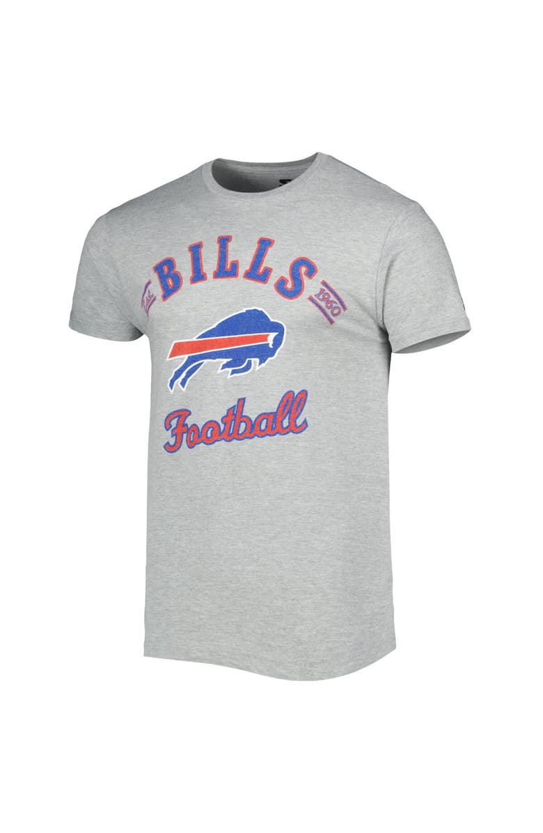 STARTER Men's Starter Heathered Gray Buffalo Bills Prime Time T-Shirt, Alternate, color, 
