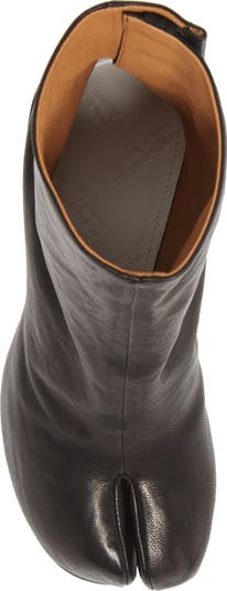 靴 Maison Margiela Tabi boots MAISON MARGIELA Tabi split-toe crinkled metallic patent