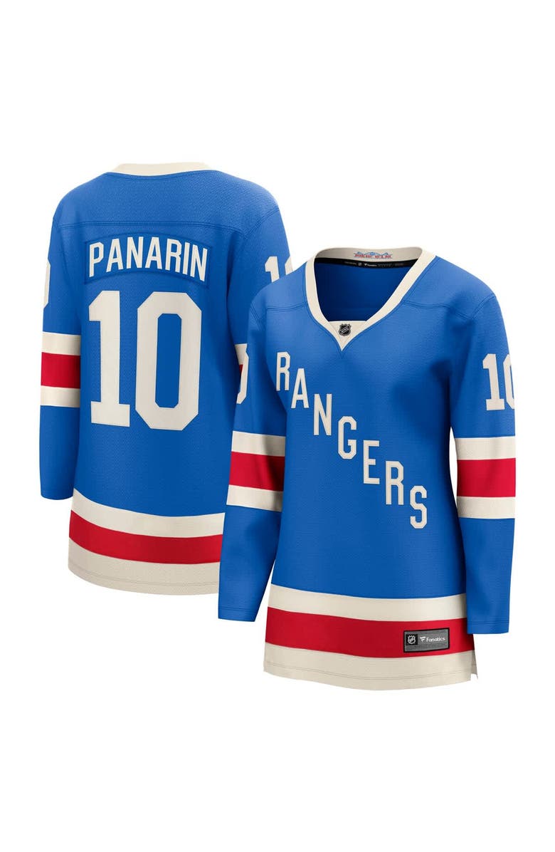 FANATICS Women's Fanatics Artemi Panarin Blue New York Rangers Centennial Breakaway Jersey, Main, color, Blue
