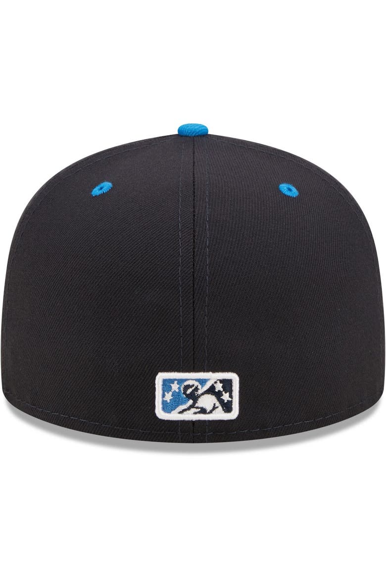 Men's New Era Navy Tampa Tarpons Authentic Collection Road 59FIFTY Fitted Hat, Alternate, color, Navy