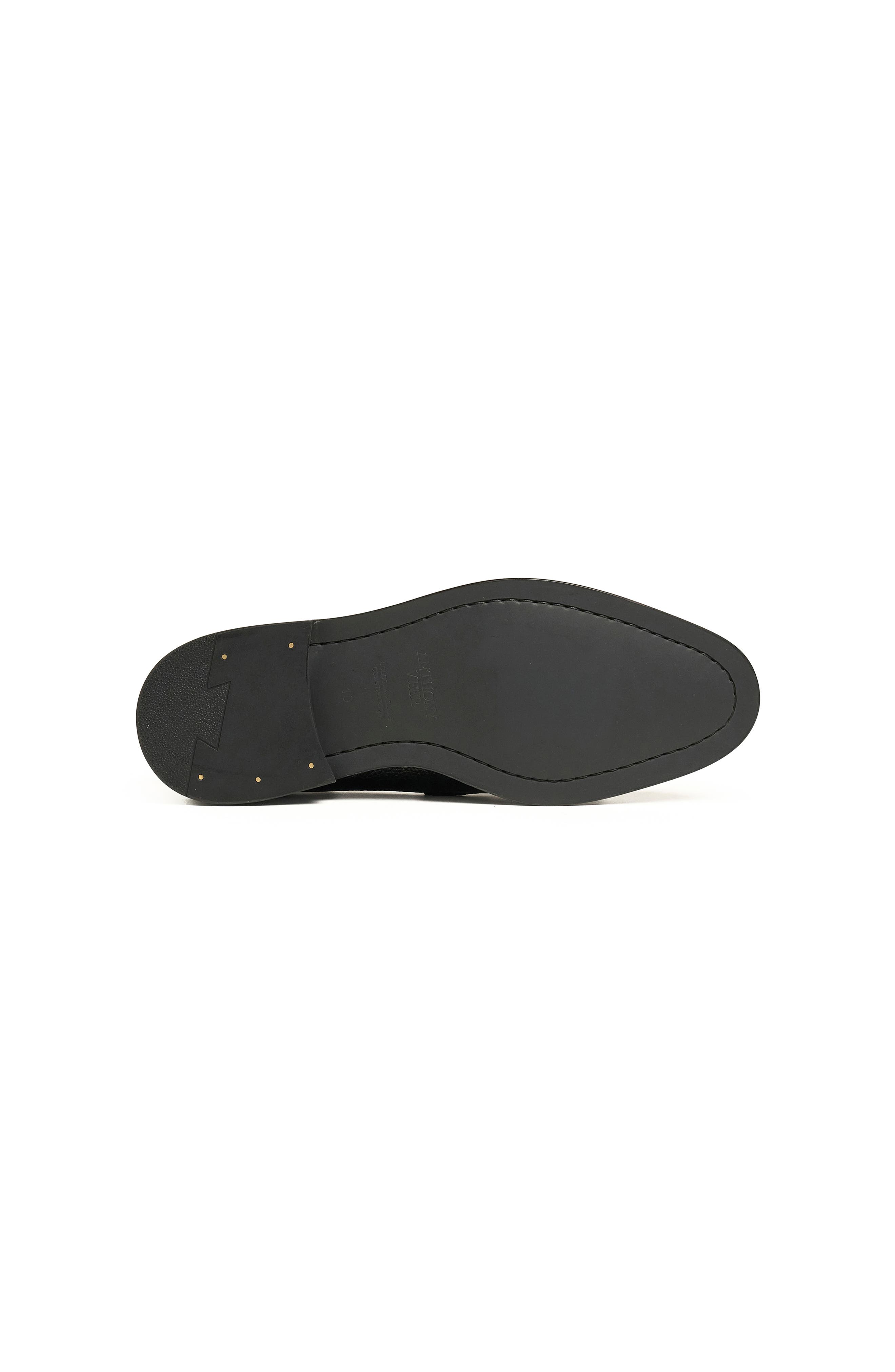 Riverton Tassel Loafer, Alternate, color, Obsidian Milled Black Leather