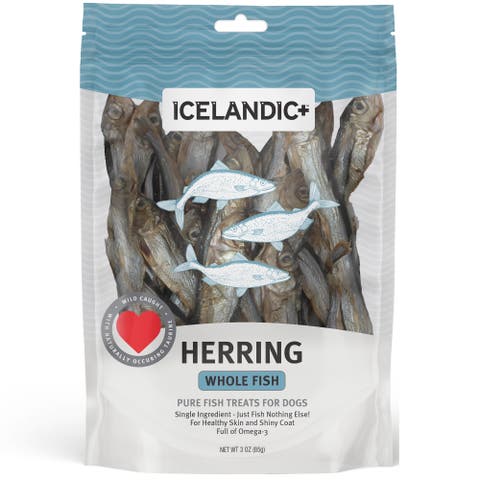 Herring Whole Fish Dog Treat 3oz Bag