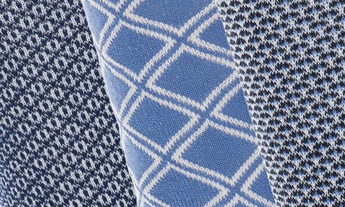 Original Penguin Assorted 3-pack Crew Socks In Blue