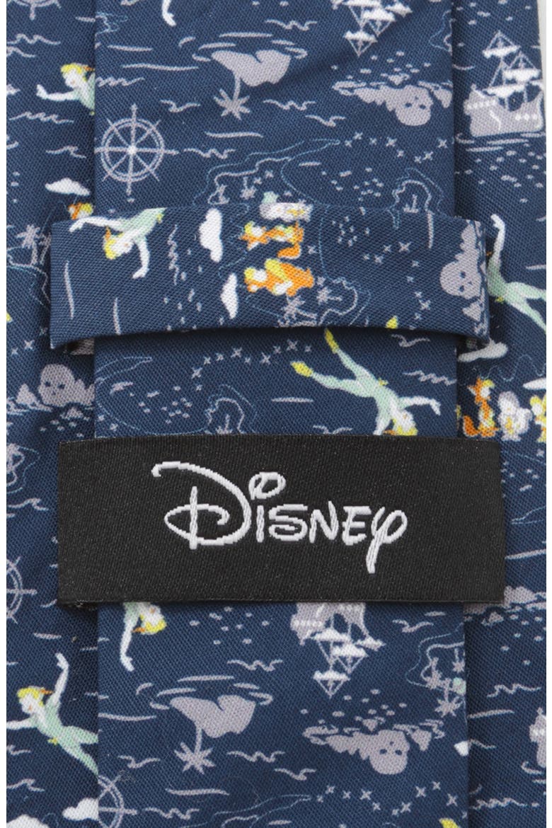 Peter Pan Flying Blue Cotton Tie, Alternate, color, MULTI
