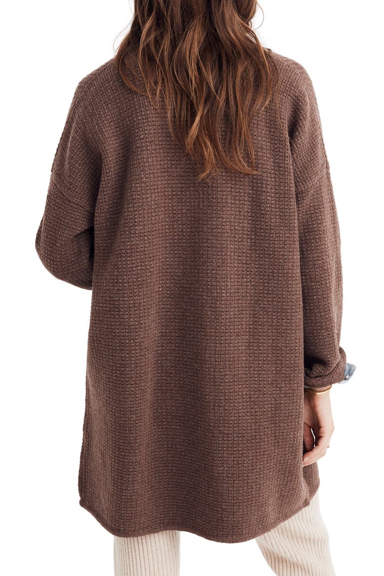 Chilton Sweater Coat, Alternate, color, HEATHER COCOA