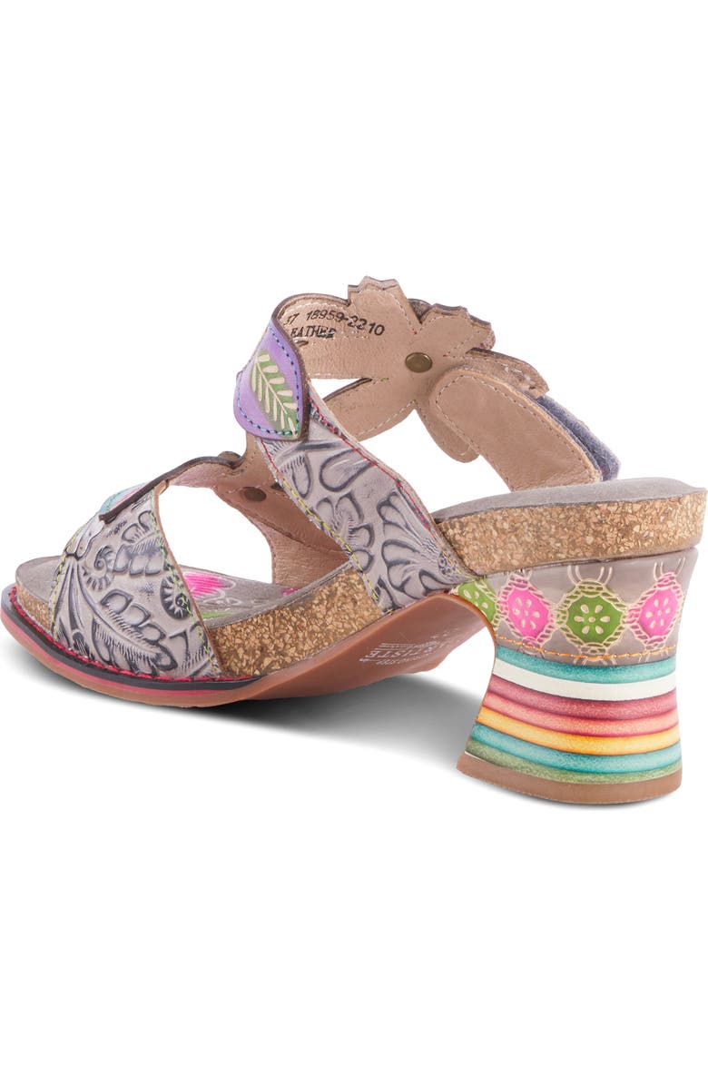 L'Artiste by Spring Step Rossie Floral Slide Sandal, Alternate, color, Grey Multi