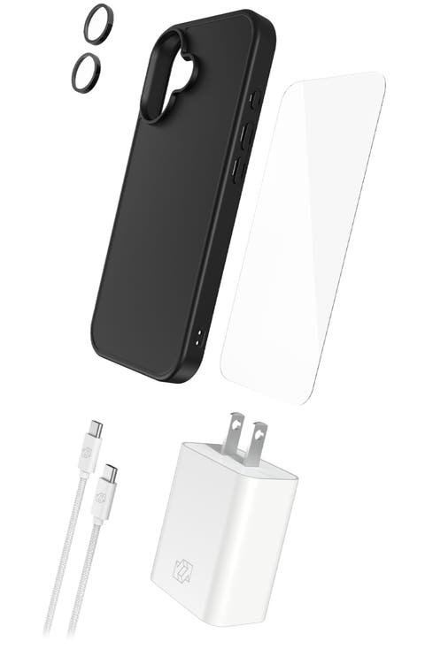 5-in-1 Bundle (Case, Screen Protector, Lens Protector, Charger, Cable) for Apple iPhone 17