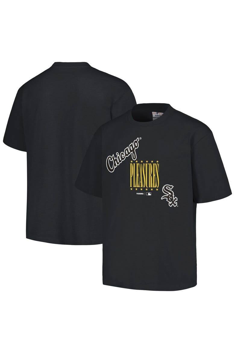 Men's PLEASURES  Black Chicago White Sox Repurpose T-Shirt, Main, color, Black