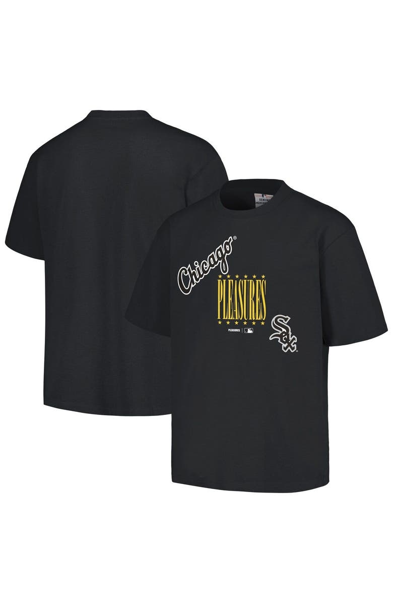 PLEASURES Men's PLEASURES  Black Chicago White Sox Repurpose T-Shirt, Main, color, Black