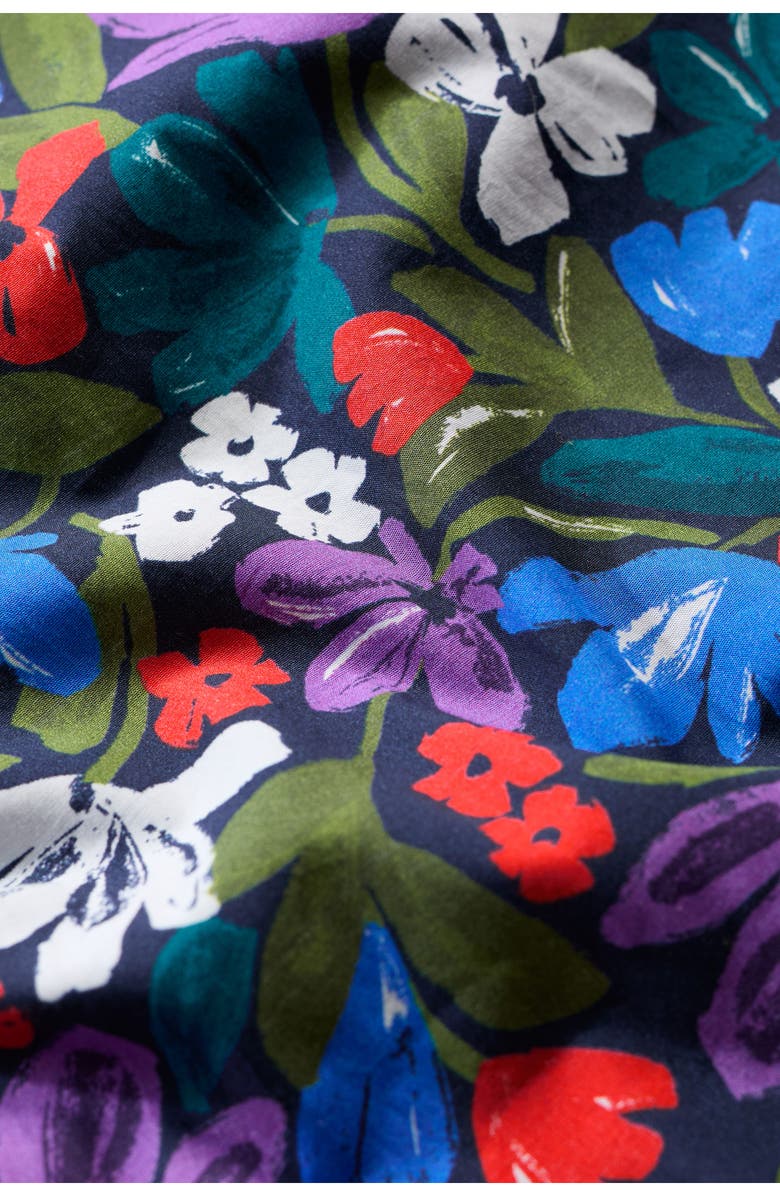 Seasalt Cornwall Sky Beyond Sleeveless Organic Cotton Midi Dress, Alternate, color, Crayon Floral Maritime