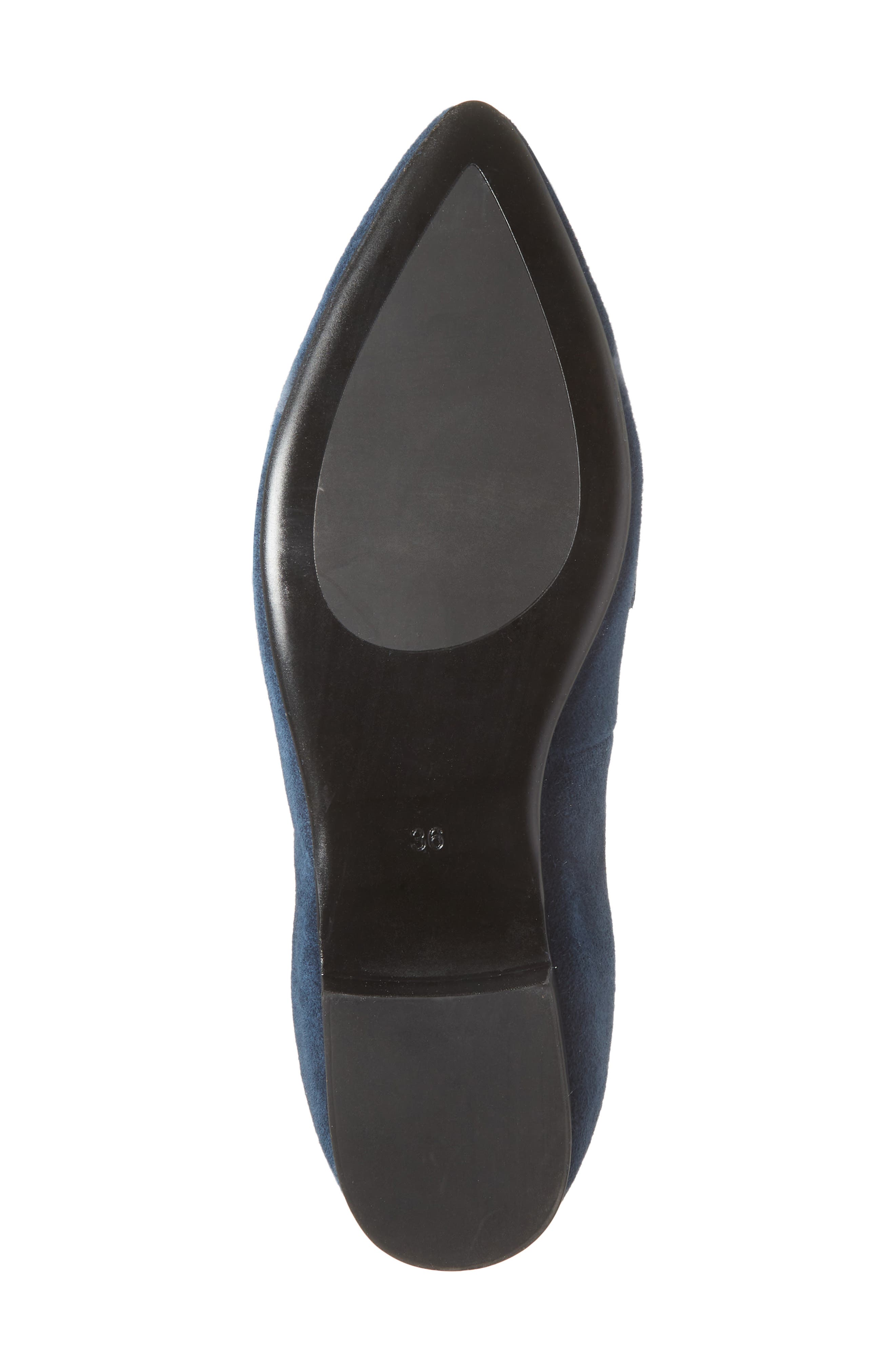 Miriam Pointed Toe Loafer, Alternate, color, NAVY SUEDE