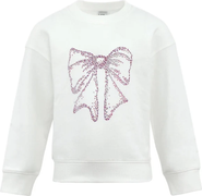 Lola + The Boys Shimmer Bow Sweatshirt